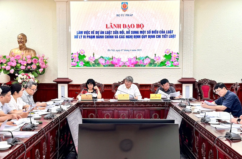 Hoàn thiện dự thảo Luật sửa đổi, bổ sung một số điều của Luật Xử lý vi phạm hành chính